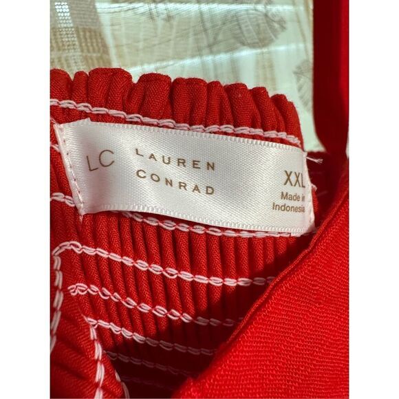 Women’s LC Lauren Conrad Tiered Red Midi Picnic Dress XXL - Picture 7 of 7